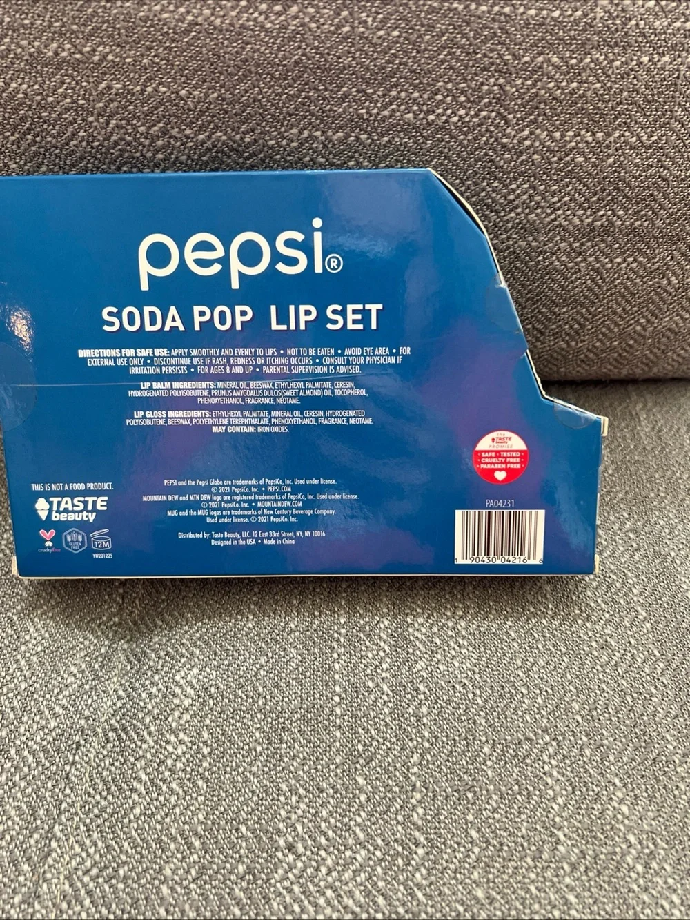 Pepsi Soda Pop Lip Set - Blue and Red Packaging (5 Pack)
